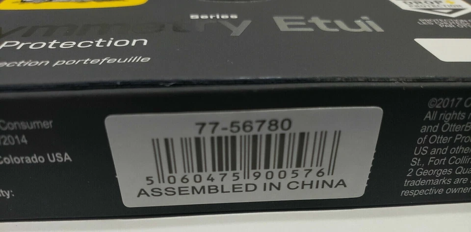 OTTERBOX Symmetry Etui Standing Folio Case Kickstand iPhone 8 Black 77-56780 NEW - Image 3 of 4