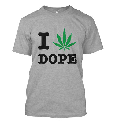 I Love Dope - Pot Leaf Weed Marijuana Ganja Stoner Men's T-shirt