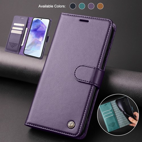 Custodia a portafoglio magnetica in pelle per Samsung Galaxy A15 A25 A35 A55 - Foto 15 di 33