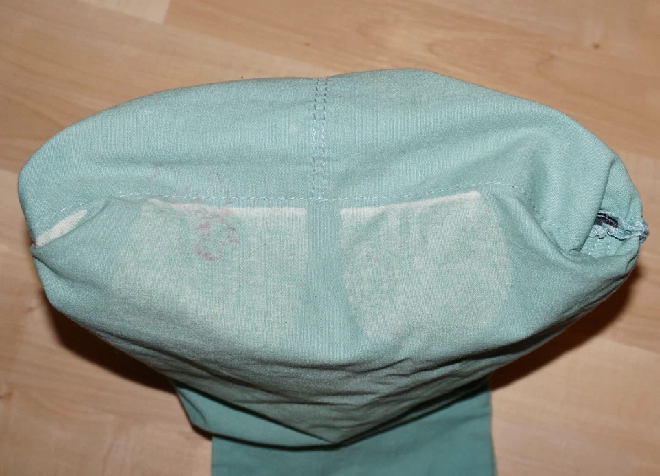 LIFE IS GOOD Aqua-Green & Pink Distressed Cotton Drawstring Backpack *WEAR - Image 4 of 4