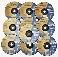 10 NORTON NORZON PLUS 7" INCH X 1/4 GRINDING WHEELS DISC TYPE 27 USA MADE #17881