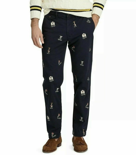 Polo Ralph Lauren Navy Pants Bear 