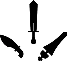 Sword Knife DXF Sign Plasma Laser Waterjet Router Plotter Cut Vector CNC