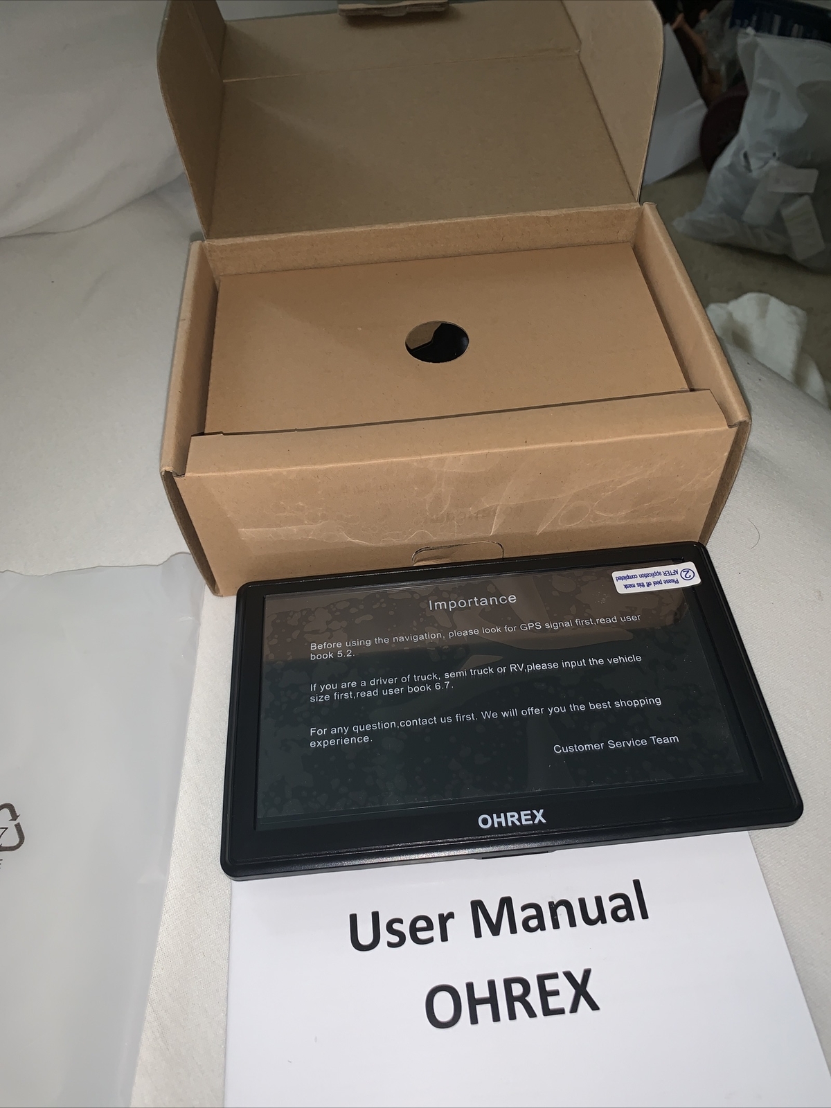 OHREX Sat Nav, 7 inch with Bluetooth