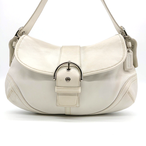 COACH Shoulder Bag 9248 White Leather Soho Hobo Bag Buckel Outlet Made in China - 第 2/23 張圖片