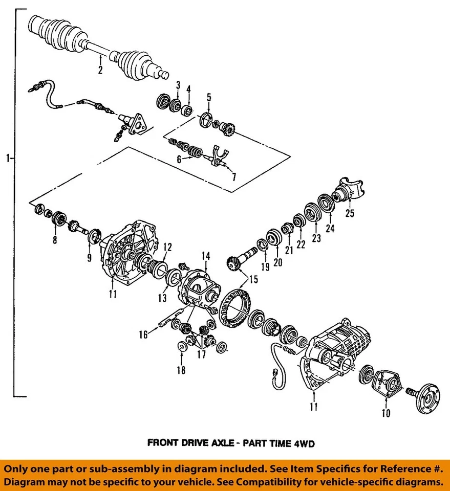 Used Differential Carrier Assembly fits: 2002 Oldsmobile Bravada Front Axle 2 mo - Image 3 of 4