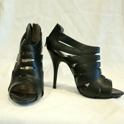 Diba Black Strappy Dress Shoes 4