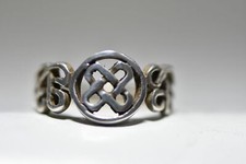 Celtic ring size 7.75 Irish knots band rope women men sterling silver