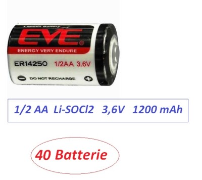Blauwe Taiyang Er14250 1/2aa Type 3.6V 1200Mah Li-socl2 Aa Lithium Batterij Fort - Foto 2