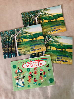 Vintage 4-Piece Lot 1960s/70s Brochure Songs 3X Tchibo / We Make Music