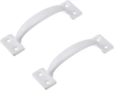 V171 61/2" Gate Handle Screen Door Handle In White 2 Pa