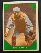 1960 Fleer Baseball Greats Ray Schalk #56 CHICAGO WHITE SOX Crease Free HOF