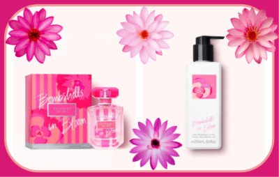  2 PC BOMBSHELL IN BLOOM EDP Parfum 1.7 Oz + Lotion Victoria's Secret SET