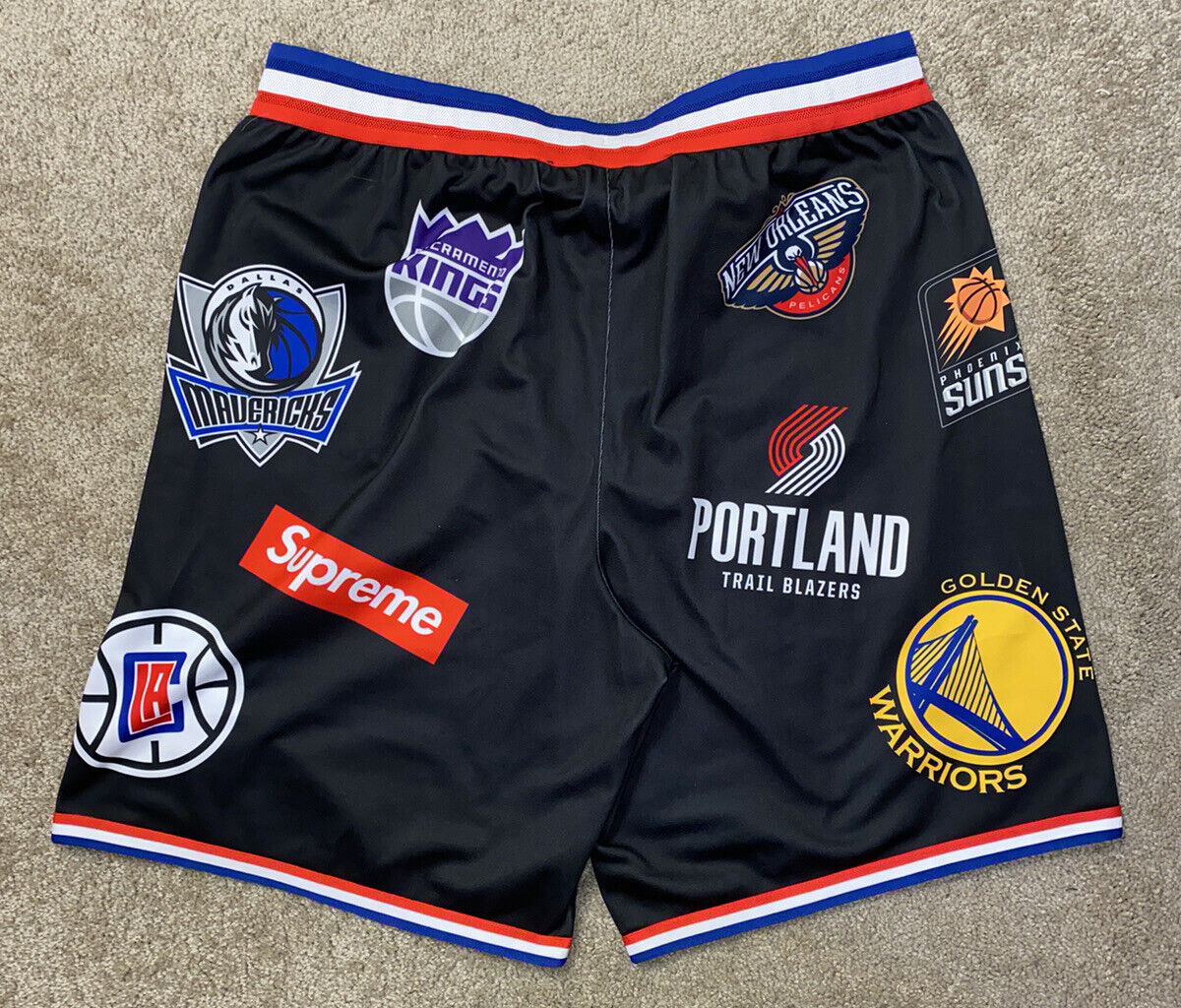 Supreme Nike NBA Teams Authentic Shorts Black Extra Large XL