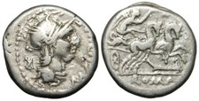 R&ouml;mische Republik M. Cipius AR Denar (115-114 v. Chr.), Gens Cipia