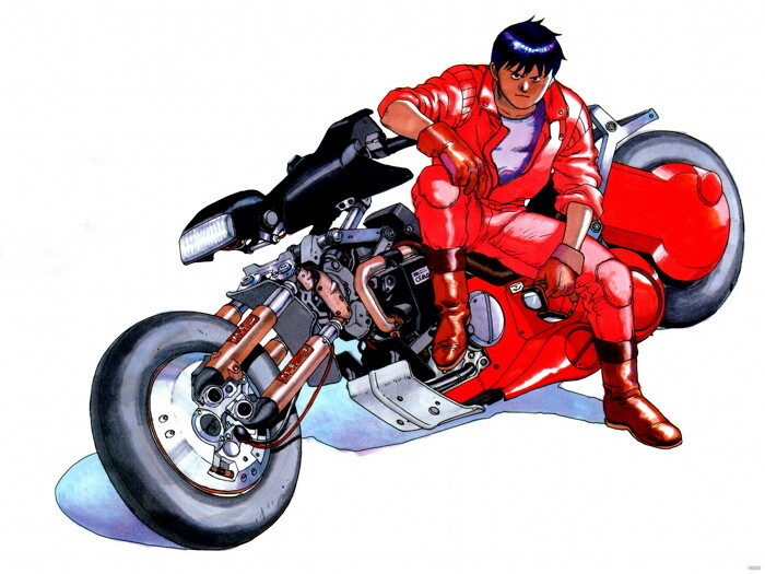 V6004 Akira Shotaro Kaneda Bike Painting Anime Manga Decor WALL