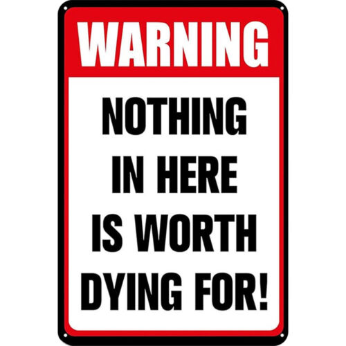 Metal Warning Tin Sign Rectangular Iron Painting Wall Home Bar Decor30x40cm - Picture 19 of 21