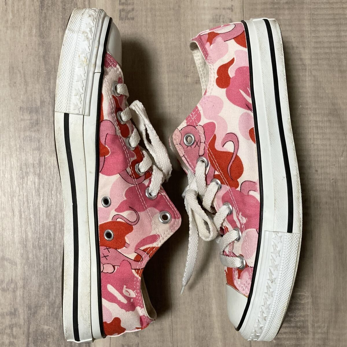 BAPE × KAWS Bendy ABC camo Pink sneakers a bathing ape NIGO BAPE × KAWS Bendy ABC camo Pink sneakers a bathing ape NIGO