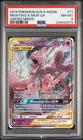 2019 POKEMON SUN & MOON UNIFIED MINDS #71 MEWTWO & MEW GX PSA 8