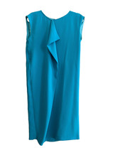 Max Mara Weekend Midi Robe, Turquoise Bleu,  Sans Manches, Taille M ou 38