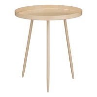 Mica Decorations Flores Beistelltisch - H44 X Ø40 Cm - Metall - Beige