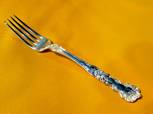 BUTTERCUP by GORHAM STERLING FORK 7" ~ No Monogram ~ OLD MARK! Extra Nice!