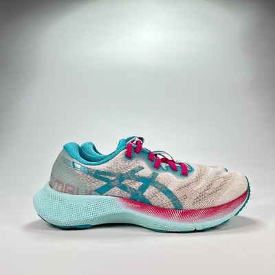 ASICS Gel Nimbus Lite Grey Blue Lace Up Running Shoes 1012B213 Women's  Size