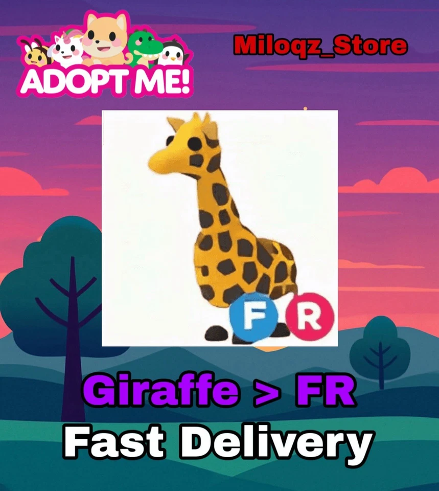 Adopt Me Giraffe Fly Ride | Fast Delivery