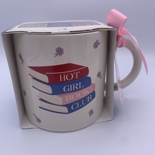 Hot Girl Book Club Mug Gift Set Plus 3 Magnetic Bookmarks Bookworm Lover Reader