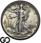 1945 Walking Liberty Half Dollar, Choice BU++