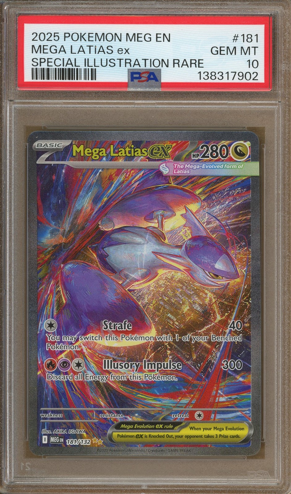 ME01: Mega Evolution #181/132 Mega Latias ex Holo PSA 10