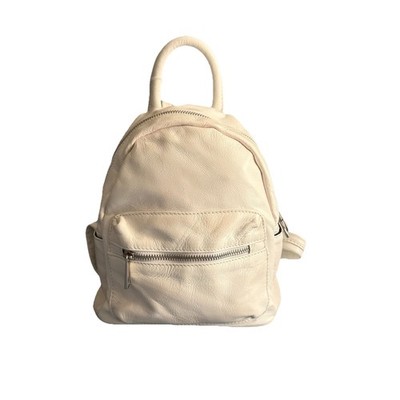 LAURA DI MAI RUCKSACK LEDER WEISS DAMEN
