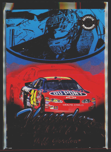 2005 Wheels JEFF GORDON Thunder Road Race Used Tire Enhanced Insert NASCAR #TR12