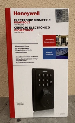 Electronic Deadbolt Lock With Touchpad Matte Black Honeywell (8733501) - Image 1 of 2