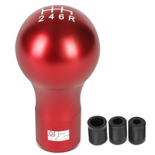 J2 Universal Aluminum Spherical Teardrop Shift Knob Red W 3pc Thread Adapters J2 Universal Aluminum Spherical Teardrop Shift Knob Red W 3pc Thread Adapters