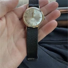 OMEGA Seamaster De Ville Vintage Automatic Gold Plated 34mm Black Leather