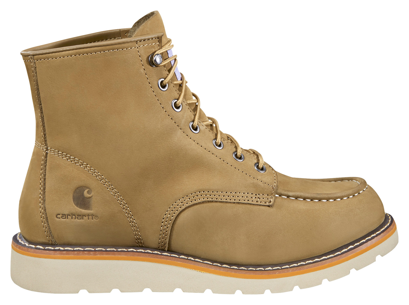 Carhartt FW6077-M 10W Lightweight Moc Toe Wedge Work Boots for Men - Coyote - 16890₽