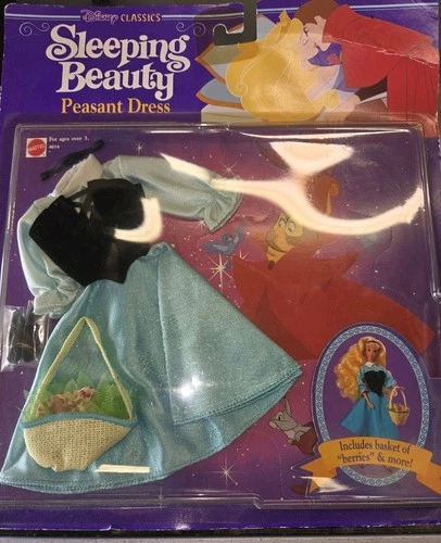 Disney Classics Sleeping Beauty Peasant Dress 1991 Vintage Mattel Plus Bonus