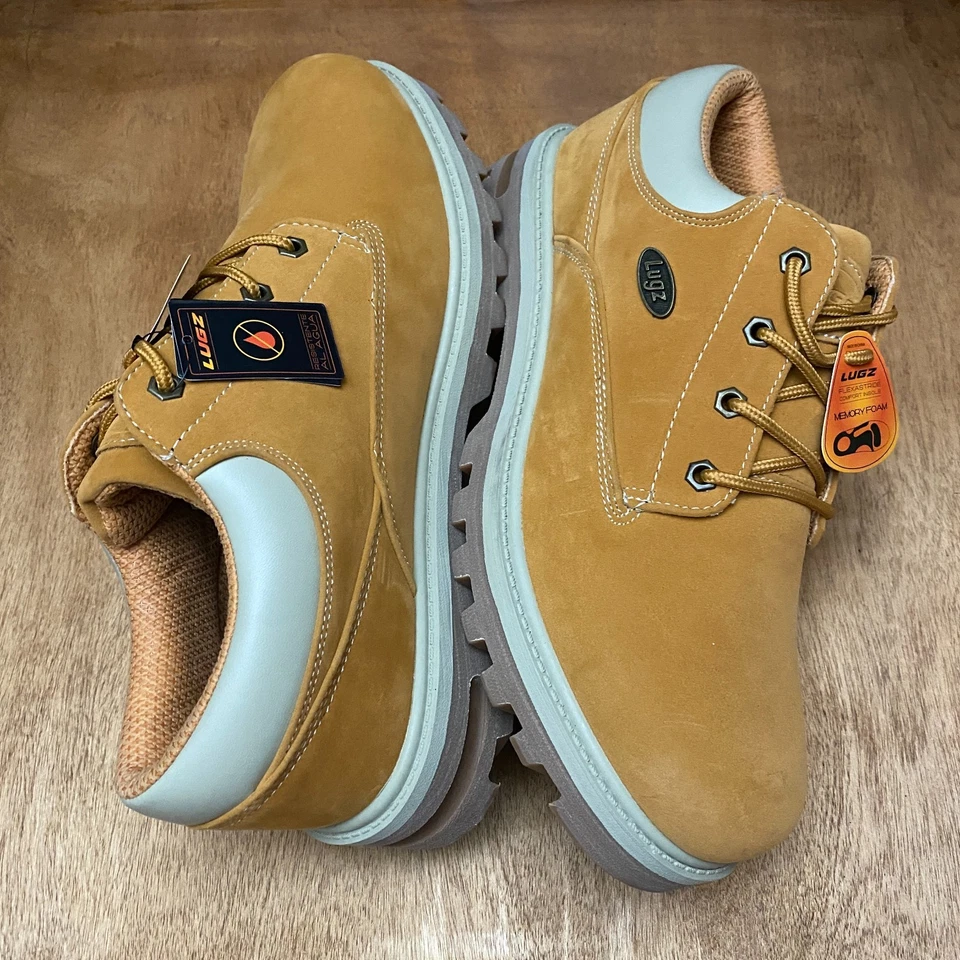 Botas de Trabajo Lugz Para Hombres 11 Imperio Baja Resistente al Agua Zapatos Oxford Goma de Trigo Dorado Foto 2 de 4