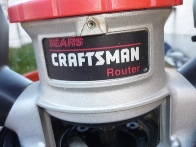USA Sears craftsman Oberfräse Router 110 Volt mit 11 Fräsern, im Koffer