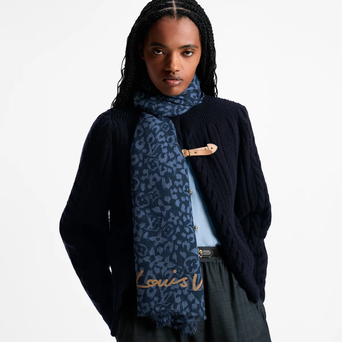 Louis Vuitton Blue Silk Scarves & Wraps for Women for sale | eBay