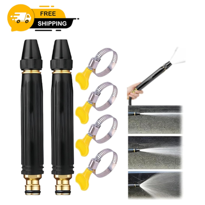 #ad Sakerplus Heavy Duty Adjustable Hose Nozzle High Pressure Jet Sweeper Spray Noz $20.99