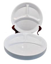 CORELLE by Corning WINTER FROST WHITE Divided 3-Section 10 1/4" Dinner Plate NEW