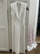 NORMA KAMALI Belted Pleated Jersey Jumpsuit Size S NWT