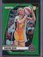 2024 Panini Prizm WNBA #127 Cameron Brink Green Prizms