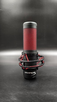 HyperX QuadCast Mikrofon Gebraucht Funktioniert Schwarz/Rot