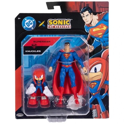 Sonic the Hedgehog x DC Comics Figuren Knuckles als Superman und Superman 2er