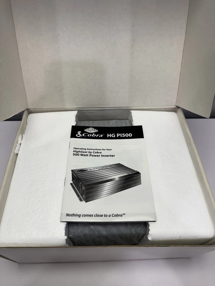 Cobra HG-PI-500 Highgear 500W Continuous DC to AC Power Inverter 1000W Peak NOS - Image 4 of 4