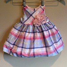 Gymboree Dressed Up Family Brunch Plaid Pastel Dress Baby Girl Easter Fancy 0-3M