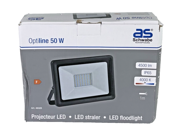 As-Schwabe Optiline LED Arbeitsleuchte 50W 4500Lm Baustrahler IP65 Flutlicht-image